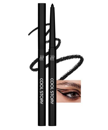 Jutqut Matte Gel Eyeliner Waterproof and Stain Resistant Vegan Long Lasting Eyeshadow Pencil for Quick Dry High Color Rendering White Eyeliner Pencil #01