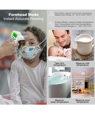 Non-Contact Infrared Thermometer for Adults & Kids - Digital LCD Display - Instant Results - Buy Online on GoSupps.com