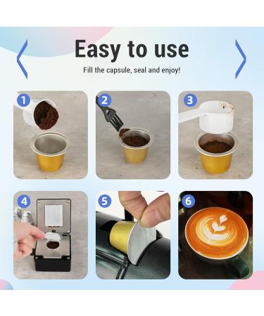  Qcwwy 50pcs Aluminum Foil Lids Seals for Reusable Coffee Pods Foil Lid Seal with 50pcs 15ml Coffee Capsules Coffee Pods Sealing Kit - Buy Online on GoSupps.com