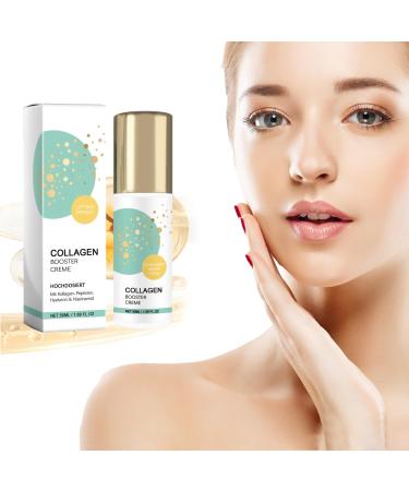 Hyaluronic Acid Face Cream Hydrating Face Cream with Hydrolyzed Collagen Niacinamide Tocopherol Vitamin E Anti-Ageing Anti-Wrinkle Moisturising Cream for Men and Women 50ml