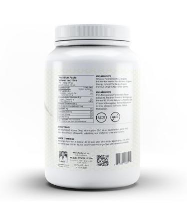Schinoussa Fermented Plant-Based Protein Powder Vanilla Ice Cream Flavor 454g (15 Servings) | Zero Sugar 20g Protein per Serving Supports Muscle Recovery & Growth Vegan-Friendly - Buy Online on GoSupps.com