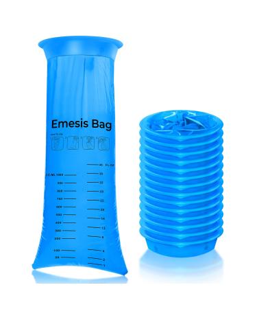 Smilco Barf Bags 15 Pack Vomit Bags Disposable Throw Up Emesis Bags Puke Nausea Bags for Travel Motion Sickness Car & Aircraft