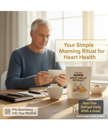 Enerra Aged Garlic Extract 300 Count 7500mg Odorless Organic Garlic Supplement for Heart & Immune Support Vegetarian Non-GMO All-Natural Softgels 2-Year Matured for Antioxidant Wellness (1pc) - Buy Online on GoSupps.com