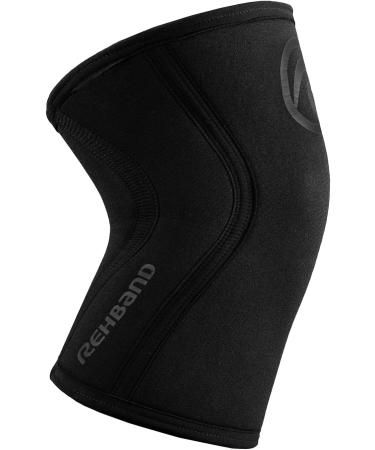 Rehband Kniebandage 7mm Neopren Flexibel & Rutschfest f r Kraftsport & Fitness | Kniebandage f r M nner & Frauen 1 Paar XXL in Carbon/Schwarz - Buy Online on GoSupps.com