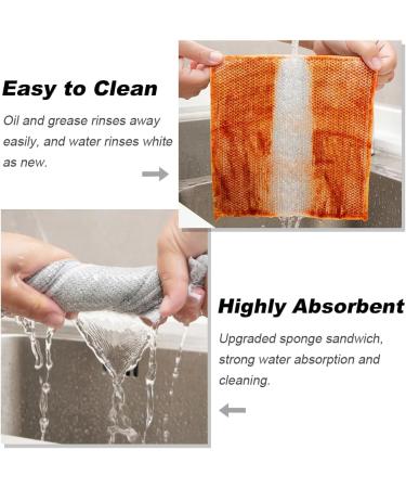 10PCS Multipurpose Wire Dishwashing Rags for Wet and Dry Double Layer Reusable Cleaning Cloths Dish Wire Dishcloth Wire Dish Cloths for Kitchen Bathroom for Dishes Sinks Counters Stove Tops - Buy Online on GoSupps.com