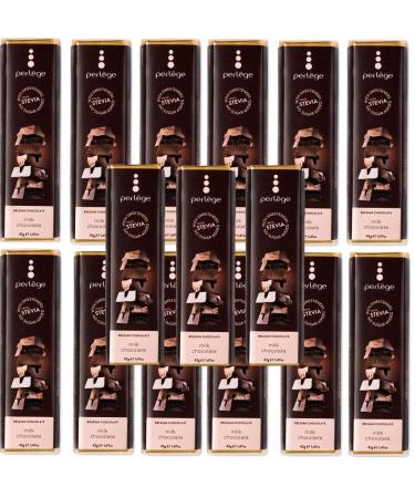 Perlege Perlege Chocolate with no added sugar and stevia (milk chocolate 15 bars)