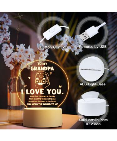 Vetbuosa Grandad Night Light - Best Birthday & I Love You Gifts for Grandfather - Buy Online on GoSupps.com