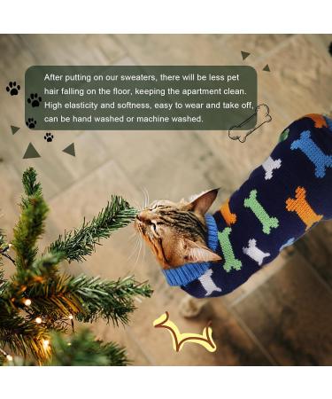 Shop Actoys Cat Sweater | Warm Winter Clothing for Cats | Stylish & Cozy Cat Apparel - Black M - Buy Online on GoSupps.com