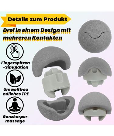 Xidou Fascia Ball - Multifunctional Relaxation & Massage Device for Legs Cervical Spine & Meridian Therapy - Gray - Buy Online on GoSupps.com