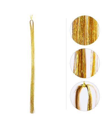 Frcolor 750pcs Hair Lametta Strands - Sparkling Party Lametta Hair Extensions for Women & Girls - 120cm Synthetic Bling Highlights - Buy Online on GoSupps.com