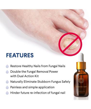 Toenail Fungus Treatment Kit - Nail Repair Cream and Liquid (15ML/20G) | Extra Strength Fungus Nail Treatment - Buy Online on GoSupps.com