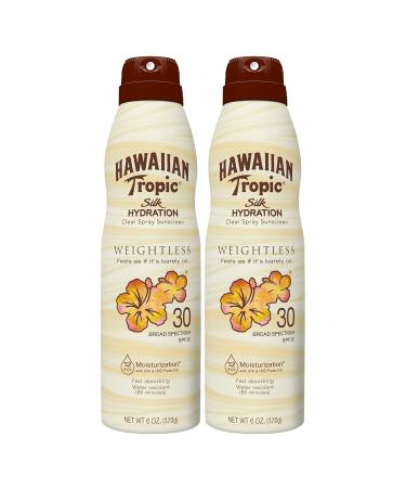 Hawaiian Tropic Everyday Active Lotion Sunscreen SPF 30 Twin 8oz Pack and Weightless Hydration Clear Spray Sunscreen SPF 30 Twin 6oz Pack - Buy Online on GoSupps.com