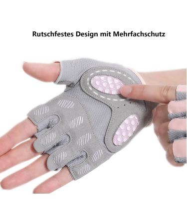 Dooclib Women s Fitness Gloves - Non-Slip Silicone Sports Gloves | Breathable Microfiber Gym Gloves (Rosa-M) - Buy Online on GoSupps.com