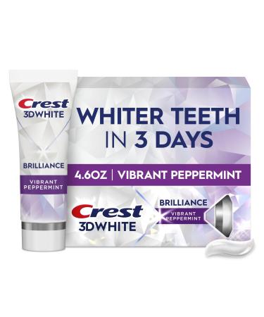3D White Brilliance Vibrant Peppermint Teeth Whitening Toothpaste 4.6 oz