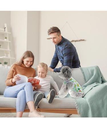 3-Piece Breathable Dog Shirt Set - Soft Summer Pet Clothing for Small Dogs & Cats | Fruit Pattern T-Shirts | Pink (L) - Buy Online on GoSupps.com