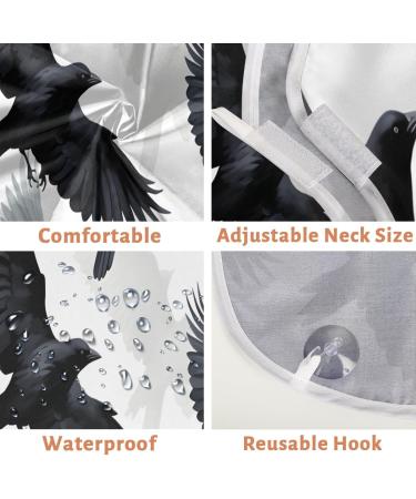 Shop the Best Crow Beard Bib Apron - Ultimate Beard Hair Catcher for Men | Perfect Father's Day & Christmas Gifts for Dad & Husband | Strong Suction Cups Included - Buy Online on GoSupps.com