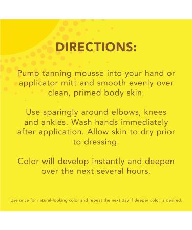 Jergens Natural Glow Instant Sun Body Mousse - Dark Self Tanner for Deep Tahiti Tan | Sunless Tanning Bronzer 6oz - Buy Online on GoSupps.com