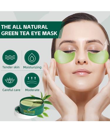 SERSANVE Green Tea Extract Under Eye Mask - 30 pairs | Anti-Aging, Firming, Moisturizing | Dark Circles, Wrinkles, Fine Lines Treatment - Buy Online on GoSupps.com