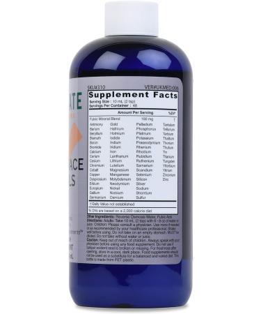 Good State Ionic Trace Minerals with Fulvic Acid - Immune System Boost - 96 Servings, 125 Mg - 16 Fl oz - Buy Online on GoSupps.com