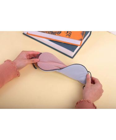 Artshu 2-Piece Sleep Eye Mask | Double-Sided Cold/Warm Mask with Adjustable Ear Strap | Purple/Pink - Includes Free Noise Reduction Earplugs - Buy Online on GoSupps.com