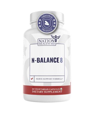 N-Balance8 - Nerve Support Formula - Nerve Support Supplement with Alpha Lipoic Acid Benfotiamine and ALA - Nerve Health Supplements for Men & Women 60 Capsules