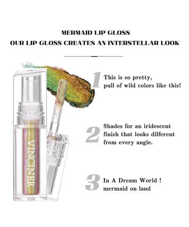 Buy Pink Glitter Lipstick | Diamond Metallic Shimmering Liquid Lipstick | Long-Lasting Smudge-Proof Gloss | Aurora Glossy Makeup - Buy Online on GoSupps.com