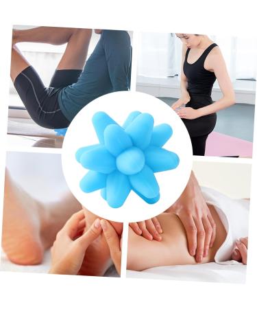 Fomiyes 3-in-1 Star Fitness Massage Ball - Electric Foot Massager & Silicone Gym Ball for Muscle Relief | Ideal for Yoga & Kids - Buy Online on GoSupps.com