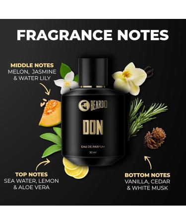 Beardo_Perfume For Men - Don 50ml | With Melon Jasmin Vannila Intense Fresh | Strong Long Lasting Mens Perfume | EAU DE PARFUM Men | Ideal Gift For Men - Buy Online on GoSupps.com