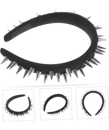 Gogogmee Studded Black Headband Headbands for Teen Embellished Headbands for Women Thin Headband No Slip Headband for Women Punk Rock Accessories Statement Headbands for Women - Buy Online on GoSupps.com