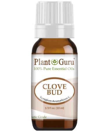 Clove Bud Essential Oil 10 ml 100% Pure Undiluted Therapeutic Grade for Aromatherapy Diffuser Natural Remedies for Skin Body Hair. Great for DIY Candle and Soap Making.