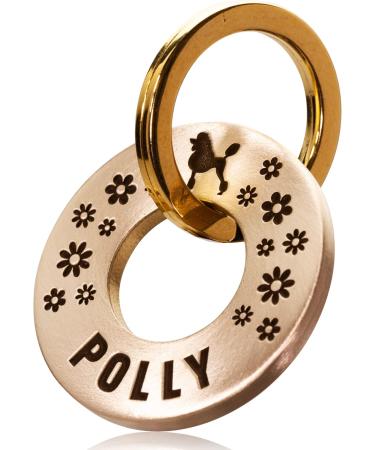 UKR Designs Solid Brass or Stainless Steel Tag with Breed Silhouette & Design Engraving Dog Tag - Buy Online on GoSupps.com