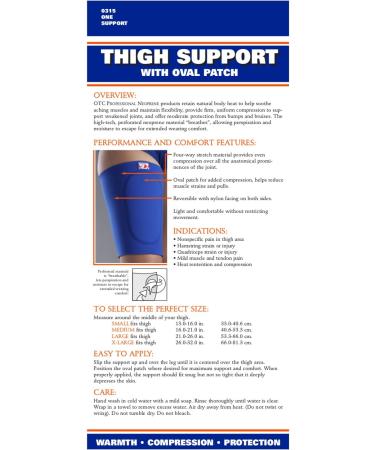 Buy OTC Thigh Support with Oval Compression Pad - Neoprene Medium | Fast International Shipping - Buy Online on GoSupps.com