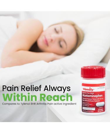 Buy TIME-CAP LABS Timely Acetaminophen 650 MG - 100 Caplets | Extended Release Pain Relief Compared to Tylenol for Arthritis & Joint Pain - Buy Online on GoSupps.com