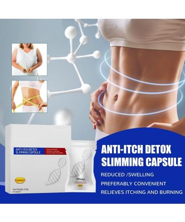 Soothe&Slim Anti-Itch Detox Slimming Capsules - Anniecare Instant Slimming & Firming, Natural & Pink, Anti-Odor, 5 Box Pack - Buy Online on GoSupps.com