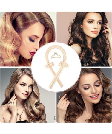 Heatless Curlers Headband Heatless Curls No Heat Wave Hair Curlers Styling Tools for Long Medium Hair Hair Curlers Make Hair Soft and Shiny(Yellow) - Buy Online on GoSupps.com