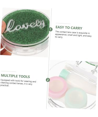 Partykindom Contact Lens Container with Mirror - Travel-Friendly Durable and Stylish! | Perfect for On-the-Go Lens Care | Ideal for International Shipping - Buy Online on GoSupps.com