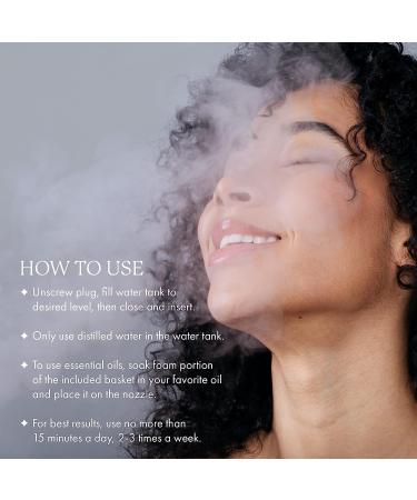 Vanity Planet Aira Ionic Facial Steamer (Rose Gold) - Detoxifying Pore Cleanser & Moisturizer with Adjustable Nozzle & Essential Oil Baskets - Buy Online on GoSupps.com