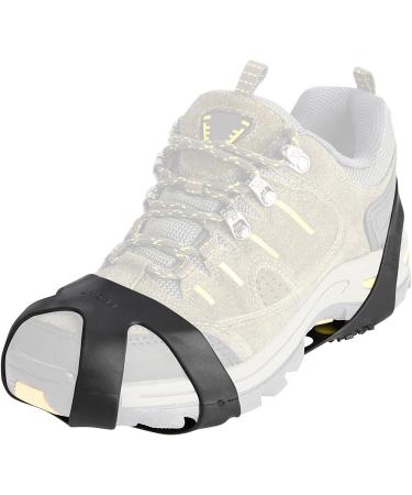Willceal Ice Cleats - Rubber Snow Shoe Spikes with 10 Steel Studs for Traction | Yellow Medium - Buy Online on GoSupps.com