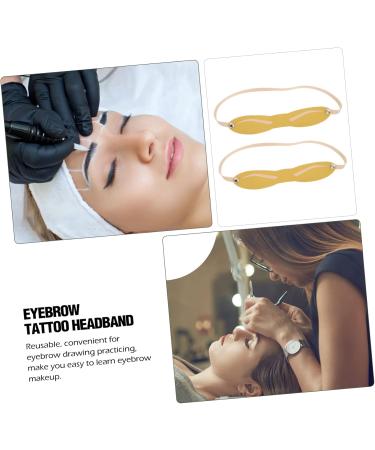 Healeved 10pcs Eyebrow Practice Skin Practice Eyebrow Skin Headband Practice Tool Eyebrow Trimming - Buy Online on GoSupps.com