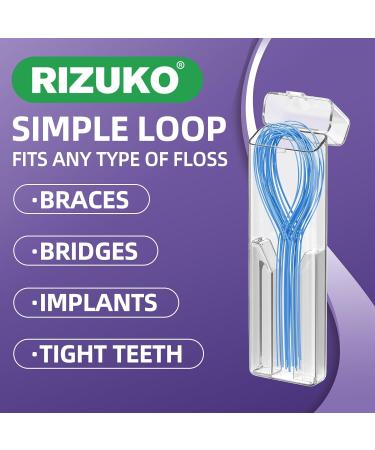 Floss Threaders Deep Clean Dental Floss Threader for Braces Bridges Implants with Portable Travel Case Quick & Easy Flossing Solution (420) 70 Count (Pack of 6) - Buy Online on GoSupps.com
