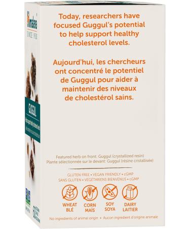 Himalaya Guggul 60 Vegetarian Capsules Helps Support Healthy Cholesterol Levels Non-GMO Gluten Free Supplement 720 mg - Buy Online on GoSupps.com