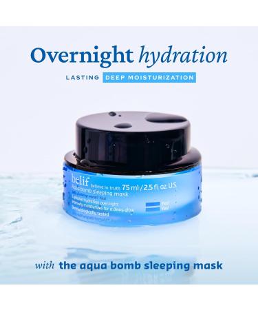 belif Aqua Bomb Day & Night Set - Aqua Bomb Moisturizer & Sleeping Mask with Hyaluronic Acid and Vitamin E to Cool Hydrate and Plump - Buy Online on GoSupps.com