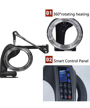 Hair Dryer Wall-Mount Infrared Hair Steamer Hair Colour Processor Heater with Adjustable Timer and Temperature Stand Up Hair Dryer 1200w A () - Buy Online on GoSupps.com