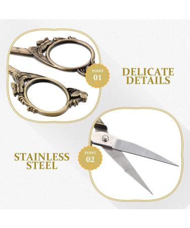 Compact Stainless Steel Beauty Scissors - Multi-Function Eyebrow & Nose Hair Scissors for Travel | Wear-Resistant & Portable - Buy Online on GoSupps.com