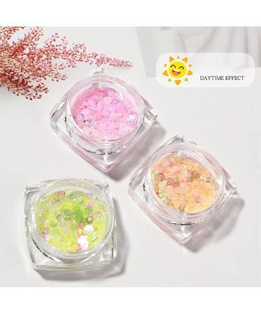 Nail Glitter Sequins Durable 6 Colors Colorful Nail Art Design for Holiday Parties Night Out Daily Use for Household Nail Shop for Face Eyes Hair Body Nails - Buy Online on GoSupps.com