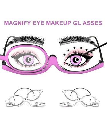 Stylish Foldable Makeup Glasses for Women - +2.0 Reading Glasses for Presbyopia - Pink Makeup Reading Glasses - Buy Online on GoSupps.com