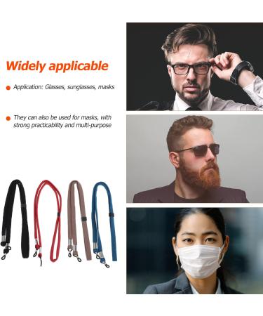 Adjustable Glasses Straps - 4 Pack Anti-Slip Eyewear Bands & Cords for Sports Glasses - Portable Nylon Holders - Buy Online on GoSupps.com