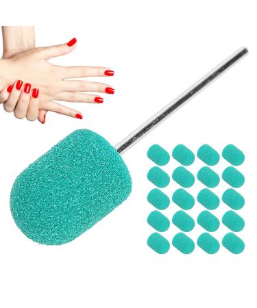 High Strength Grinding Head for Nail Polishing - 0.4 x 0.6 inch Sandpaper Drill Attachment for Home Use (Green) - Buy Online on GoSupps.com