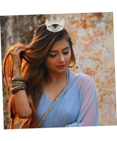 Fashion Headwear Baroque Pearls Headpiece for Women Princess Crowns Rose Gold Headband Wedding Pearl Headband for Wigs Wedding Crown Prom Crown Hair Accessories Bride Wedding Dress 15*15*8.5cm Silver - Buy Online on GoSupps.com