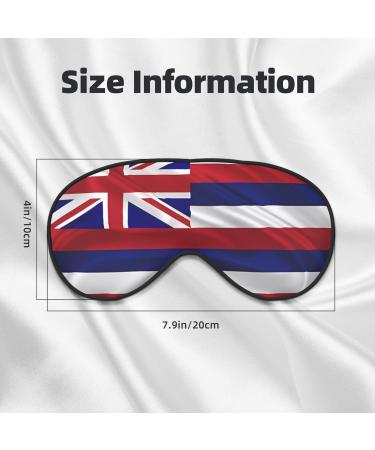 Buy Hawaiian Flag Unisex Eye Mask | Adjustable Blackout Sleep Mask for Travel Yoga & Office - Buy Online on GoSupps.com